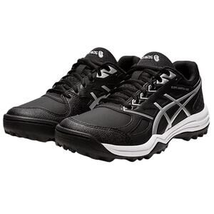 ASICS Womens Gel-Lethal Field Hockey Sneakers US 10 Black Silver Lace Up NIB